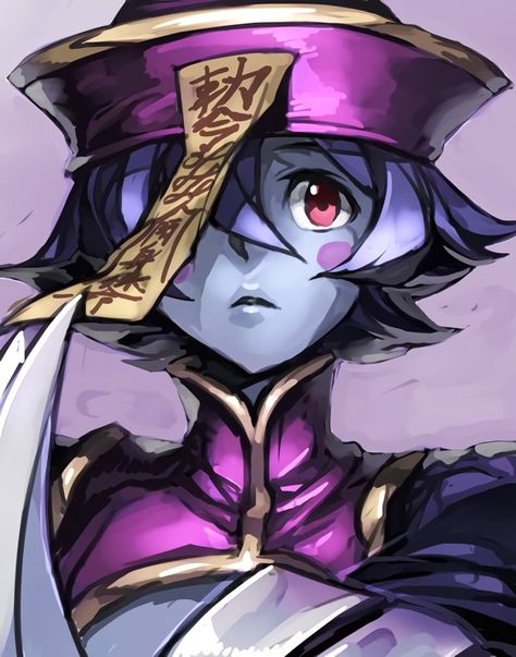 Darkstalkers, Leilei (Tsien-ko), by Hankuri Hsien Ko Darkstalkers, Hsien Ko, Chinese Vampire, Lilith Darkstalkers, Capcom Art, Street Fighter Art, Zombie Girl, Mobile Art, Cartoon Sketches