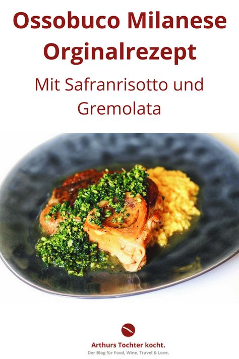 Das köstliche und einfache Orginal-Rezept für Ossobuco alla Milanese mit Safran-Risotto und Gremolata-Rezept aus der Lombardei. So geht's: #ossobuco #italienisch #original #gremolata #alla_milanese #jamie #slow_cooker #gourmet #italy #risotto #safran #sauce #foodblogger #kalbfleisch #schmoren #ofen #einfach #haxe #kalbshaxe Pizza Ravioli, Mozzarella Caprese, Risotto Milanese, Osso Bucco, Pasta Noodles, Christmas Dinner, Easy Dinner, Slow Cooker, Food And Drink