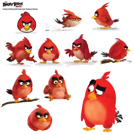 Some drawings to show how I transformed the Angry Birds  from the mobile game design to the characters that we see in the movie. More com... Angry Birds Characters, Homemade Face Paints, Birds Movie, Angry Birds Movie, Wildlife Artwork, Cartoon Birds, Drawing Cartoon Characters, Flock Of Birds, Face Painting Halloween