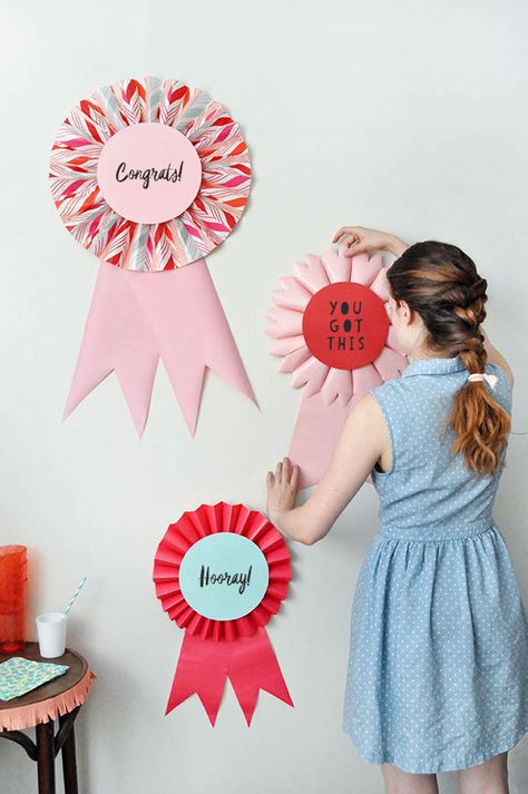 Giant Prize Ribbons | Oh Happy Day! | Bloglovin’ Fair Theme, Award Ribbons, Award Ribbon, Party Deco, Oh Happy Day, Derby Party, Crafty Projects, Shop Display, Party Inspiration