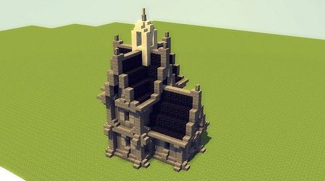 Gothic Church Minecraft Project Gothic Village Minecraft, Gothic Builds Minecraft, Minecraft Crypt, Gothic Manor Minecraft, Small Gothic House, Gothic Minecraft Builds, Minecraft Gothic Builds, Minecraft Gothic House, Goth Minecraft Builds