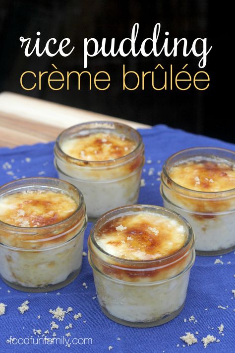 Rice Pudding Creme Brulee, Recipe For Rice Pudding, 5 Minute Desserts, Recipe For Rice, Rice Pudding Recipes, Creme Brulee Recipe, Brulee Recipe, Michael Symon, Rice Recipes For Dinner