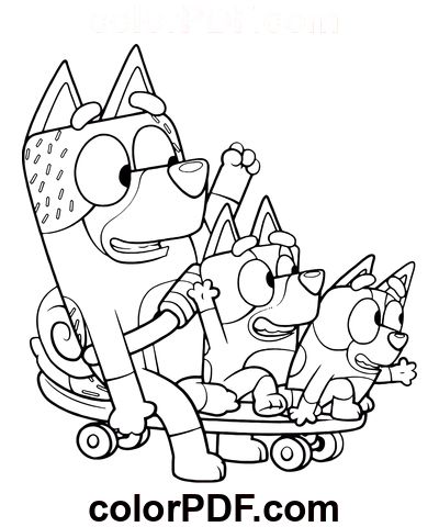 Bluey Family – Coloring Pages and Books in PDF Bingo Coloring Pages, Bluey Coloring Pages, Kids Colouring Printables, Spider Coloring Page, Chibi Coloring Pages, Camping Coloring Pages, Snake Coloring Pages, Dolphin Coloring Pages, Penguin Coloring Pages