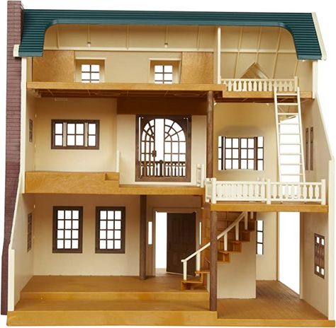 Calico Critters: Deluxe Village House : Amazon.sg: Toys Calico Critters Furniture, Sylvanian Families House, Calico Critters Families, Cool Fidget Toys, Doll House Crafts, Cardboard House, Patio Interior, Calico Critters, Village House