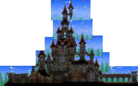 Terraria Castle, Terraria Houses, Terraria Design, Terrarium Base, Terraria House Ideas, Terraria House Design, Terraria House, Terraria Builds, Castle Ideas