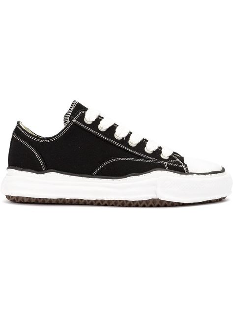 MAISON MIHARA YASUHIRO MAISON MIHARA YASUHIRO CONTRAST LACE-UP SNEAKERS - BLACK. #maisonmiharayasuhiro #shoes Maisonmiharayasuhiro Shoes, Braided Fabric, Maison Mihara Yasuhiro, Maison Mihara, Concept Ideas, Sole Sneakers, The Guys, Lace Tops, Brand You