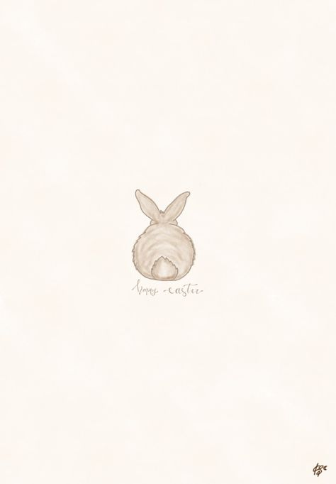 Easter Wallpaper Aesthetic Ipad, Simple Easter Background, Simple Bunny Wallpaper, Beige Easter Aesthetic, Easter Backgrounds Aesthetic, Aesthetic Easter Wallpaper, Easter Wallpaper Aesthetic, Easter Aesthetic Wallpaper, Wallpaper Iphone Spring