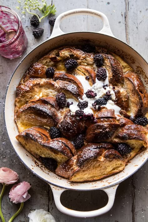 Baked Blackberry Ricotta French Toast | halfbakedharvest.com #breakfast #brunch #easy #recipes Blackberry Ricotta, Ricotta French Toast, Brunch Easy, Harvest Recipes, Half Baked, Half Baked Harvest, Toast Recipes, Photography Food, Meal Of The Day