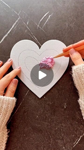 @_chill_house_29 on Instagram: "Tissue art 🎨 . . . #canvaspainting #paintings #craft #trneding #viralvideos #reels #art #festival #giftideas #crativity #kide" Painting A Heart On Canvas, Valentines Heart Painting Ideas, Diy Love Painting, Mixed Media Heart Art, Textured Heart Painting, Diy Valentines Painting, Heart Shape Canvas Painting, Cute Art And Craft Ideas, Painting Ideas On Canvas Valentines Day