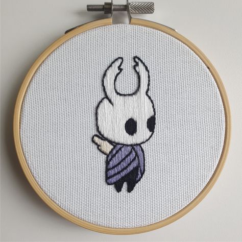 Dark Souls Embroidery, Genshin Embroidery Pattern, Anime Embroidery Ideas, Simple Anime Embroidery Designs, Hollow Knight Embroidery, Nintendo Embroidery, Nintendo Eshop, Animated Banners, Alien Logo