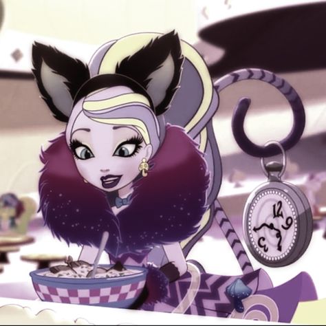 Kitty Cheshire Icon, Kitty Cheshire, Ever After High Rebels, Character Symbols, Lizzie Hearts, Cartoon Fan, Pink Aura, Ever After High, Cartoon Icons