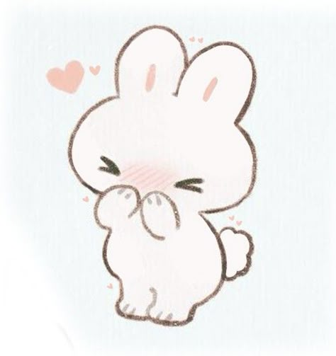 Bunny Plush Drawing, Kawaii Pfp Bunny, Bunny Png Aesthetic, Cute Bunny Pfp, Coquette Discord, Cute Bunny Drawing, Chibi Bunny, Mikko Illustrations, Bunny Drawings