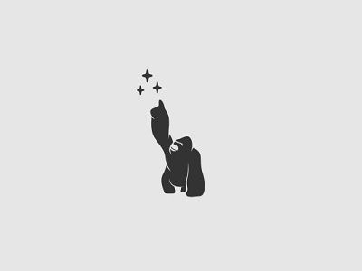 Cute Gorilla Tattoo, Small Gorilla Tattoo Ideas, Gorilla Silhouette, Small Gorilla Tattoo, Minimalist Monkey Tattoo, Monkey Tattoo Ideas, Gorilla Tattoo Design, Gorilla Tattoo, Monkey Tattoos