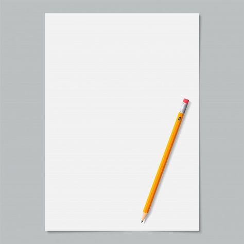 Holding Paper, Yellow Pencil, Black Background Images, Simple Pictures, Blank Paper, Paper Color, Pencil And Paper, White Paper, Black Background