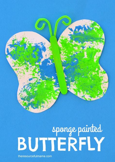 When it comes to kids and painting, a lot of parents would rather the messy stuff be left at school and as far away from walls, nice furniture, and carpets as possible. Still, we can’t deny that painting is not only a fun activity for bored little ones, but a great way for them toContinue Reading... Butterfly Craft For Kids, Spring Toddler Crafts, Printable Butterfly, May Crafts, Insect Crafts, Butterfly Craft, Painted Butterfly, Diy Summer Crafts, Bug Crafts