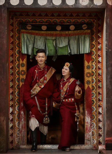 Tibetan Dress Traditional, Tibetan Traditional Dress, Traditional Tibetan Dress, Tibetan Clothes Traditional Dresses, Mongolian Traditional Clothing, Tibetan Traditional Clothing, Tibetan Cultural Dress, Tibetan Culture, Cultural Dress Of Nepal