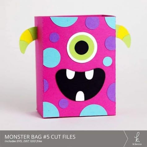 Monster Party Favors, Little Monster Party, Monster Box, Diy Monsters, Monster Crafts, Rainbow Parties, Monster Birthday Parties, Birthday Cake Card, Monster Birthday