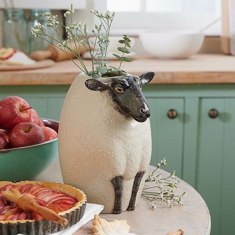 Skye Sheep Vase | Highlands Home | Rustic Homeware | Ornaments & Sculptures | Culture Vulture Culture Vulture, Island Of Skye, Ireland Culture, Gather Round, Pottery Handbuilding, Decorative Ideas, Sheep And Lamb, Highland Homes, Uk Images