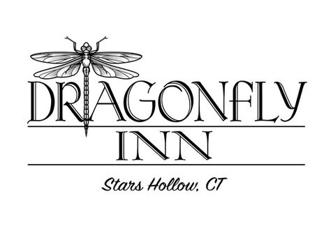 Dragon Fly Inn Gilmore, Dragon Fly Inn, Gilmore Party Ideas, Gilmore Girls Decor, The Dragonfly Inn, Gilmore Girls Dragonfly Inn, Gilmore Girls Poster, Gilmore Girls Party, Dragonfly Inn