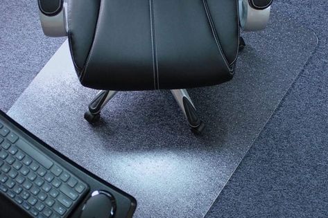 Protect carpets and valuable rugs with a reliable mat for your home or office space. See the best chair mat for carpet picks here. Desk Chair On Carpet, Carpet Options, Roller Chair, Best Chair, Glass Chair, Mat Best, Rolling Chair, Office Chair Mat, Bob Vila