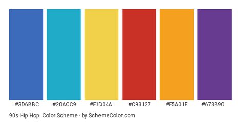 Color scheme palette image 90s Color Palette, Purple Hex, Purple Names, Hexadecimal Color, Blue Names, 90s Colors, Colors Palette, 90s Hip Hop, Blue Color Schemes