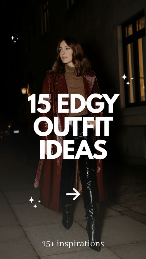 Edgy outfit ideas,women in patent leather outfit Platform Sandals With Socks, Edgy Dress Outfit, Rock Chic Outfits, Corset Layering, Edgy Outfit Ideas, Concert Outfit Rock, Leather Overalls, Satin Skirt Outfit, Heavy Duty Boots