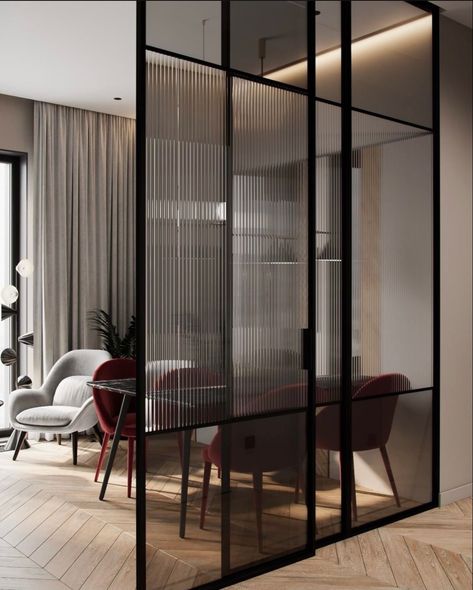 Glass Partition Designs, Office Privacy, Room Partition Wall, Wall Partition Design, Glass Partition Wall, Wardrobe Kitchen, Glass Room Divider, Room Divider Doors, Loft Stil