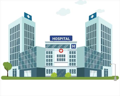 hospital building, stately and modern hospital. hospital and medication . vector Hospital Vector Illustration, Hospital Building Drawing, Hospital Animation, Hospital Graphics, Hospital Drawing, Hospital Illustration, Hospital Cartoon, Hospital Art, Hospital Games