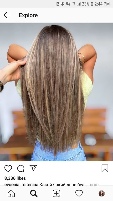 Highlights On Light Brown Hair Straight, Light Brunette Hair, Balayage Straight Hair, Summer Blonde Hair, Blonde Hair Transformations, Hair Blond, Brown Hair Inspo, Ombre Hair Blonde, Hair Color Streaks