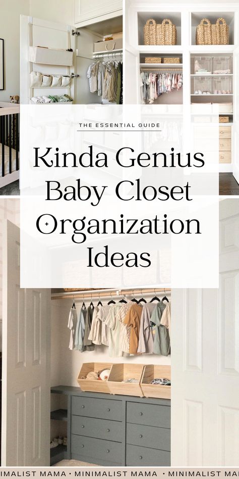 Preparing for baby, and trying to figure out how to get all that baby room storage in order? You need to see these incredibly well organized nurseries - our very favorite nursery closet organization ideas for storing baby clothes & getting all of that baby closet organization in tip top shape before baby! Nursery Closets, Toddler Closet Organization, Nursery Inspiration Neutral, Small Closet Storage, Toddler Closet, Closet Room Organizer, Baby Room Closet, Baby Room Storage, Storing Baby Clothes