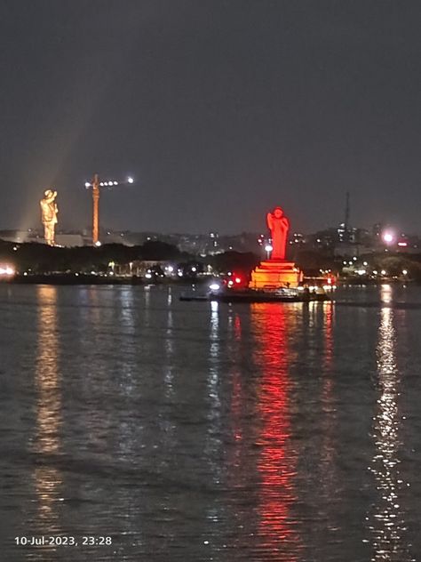 Hyderabad statue #ambedkarstatur #telunganastate #newstatue Hussain Sagar Lake Hyderabad, Hyderabad Night View, Hyderabad Night, Ambedkar Statue, Unique Pic, Snap Streak Ideas Easy, Cutwork Blouse, Streak Ideas, Cutwork Blouse Designs