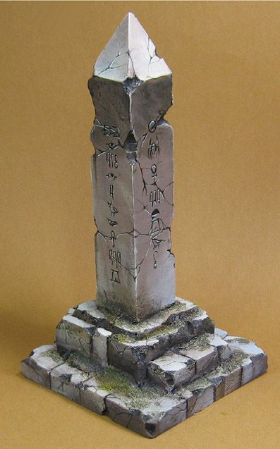 James Wappel Miniature Painting: Standing for all time... Obelisk Fantasy Art, Warhammer Fantasy Terrain, Fantasy Obelisk, Dungeon Miniatures, Fantasy Tomb, Necron Terrain, Fantasy Diorama, Painting Warhammer, Dnd Diy