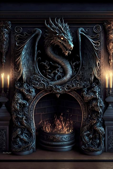 Small Apartment Decor, Bedroom Neutral, Gothic Decor Bedroom, Amazing Bedroom Designs, Fantasy Furniture, Dragon House, Classy Bedroom, Gothic Furniture, Fantasy Decor