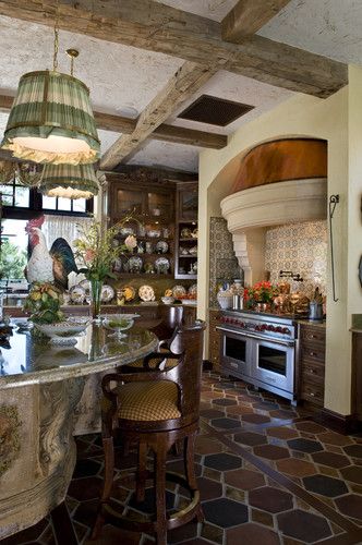 Tuscany Style Living Room, French Country Style Kitchen, French Kitchens, French Country Kitchen Designs, French Country Interiors, Tuscany Style, Country Kitchen Designs, Country Kitchens, French Country Kitchens