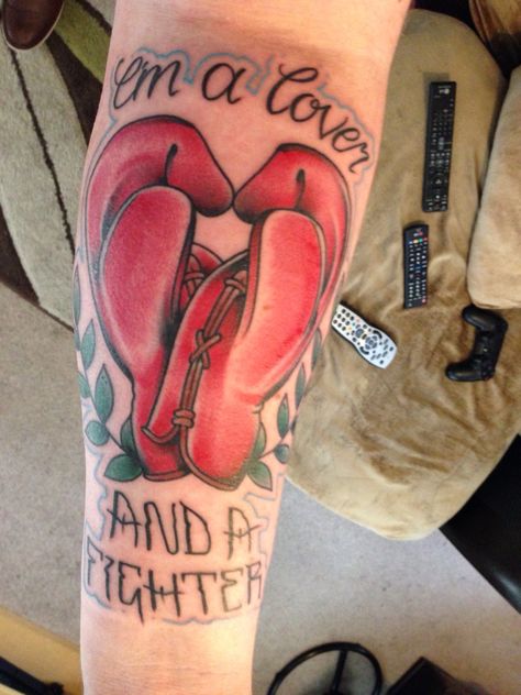 I'm a lover and a fighter Fighter Tattoos, Fighter Tattoo, Lover Not A Fighter, Fighter Art, Infinity Tattoo, Tattoo Art, Portrait Tattoo, Tatting, Art Tattoo