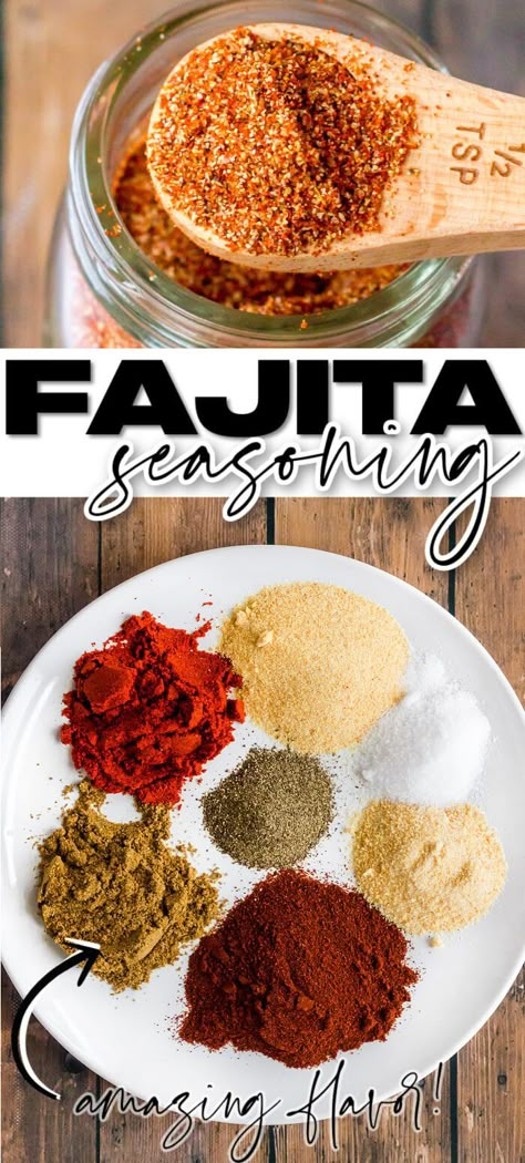 BEST FAJITA SEASONING Chicken Tacos Recipes, Best Chicken Tacos, Chicken Fajitas Seasoning, Tacos Crockpot, Homemade Fajitas, Fajita Seasoning Recipe, Fajita Mix, Fajita Seasoning Mix, Fajita Spices