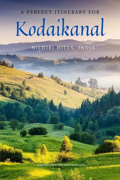 Bangalore to Kodaikanal | 3 days in Kodaikanal | Places to visit in Kodaikanal | Kodaikanal Itinerary | Kodaikanal places to visit | Byrant Park | Kodai Lake | Coakers walk | Guna Caves | Pillars rock | Pine Forest 3 Days Trip, Kodaikanal, India Travel Guide, Travel Infographic, Best Weekend Getaways, The Road Less Traveled, Road Less Traveled, Vacation Mood, Perfect Itinerary