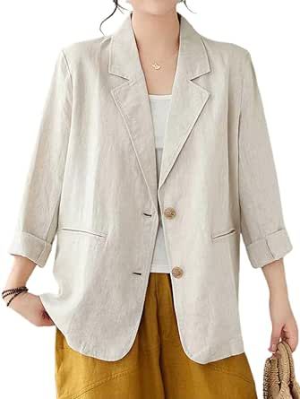 Linen Blazers Women, Button Shirts Men, Summer Blazer, Look Formal, Ladies Blazer, Korean Fashion Casual, Suit Coat, Casual Blazer, Linen Blazer