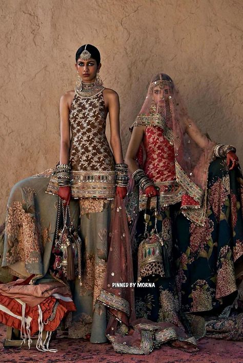 Sharara Designs, Nikkah Dress, Indian Dresses Traditional, Bridal Lehengas, Desi Clothes, Indian Wedding Outfits, Indian Designer Outfits, Indian Attire, Indian Outfit