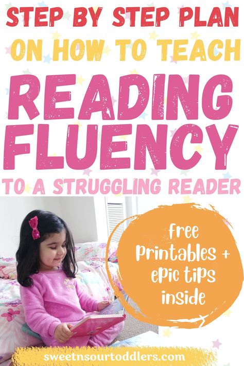 Transform your child from a struggling reader to a fluent reader! These reading strategies helped me in teaching my 2.5 year old to read! | phonics | reading activities | reading fluency #reading Learn To Read Kindergarten, Reading Preschool, Phonics Reading Activities, Free Phonics Activities, How To Teach Reading, Early Reading Activities, Reading Fluency Activities, Teaching Child To Read, Pre Reading Activities