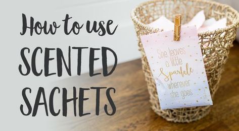 What is a sachet, how do you use it, and why do you need these little scent packets in your life? We're answering all your scented sachet questions! Drawer Sachets, Diy Fragrance, Diy Scent, Scent Bars, Diy Candles Scented, Sachet Bags, Kraft Bag, Scented Sachets, Holiday Scents