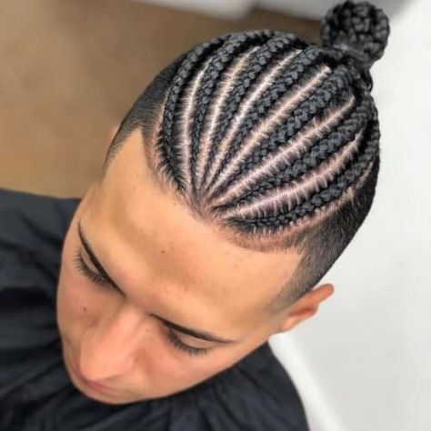 Long Cornrows Hairstyles Men - Best Cornrows Hairstyles For Men: Cool Cornrow Braids Styles - #menshairstyles #menshair #menshaircuts #menshaircutideas #menshairstyletrends #mensfashion #mensstyle #fade #undercut #barbershop #barber #cornrows #manbraids #braids Cornrows Men, Cornrow Styles For Men, Cornrow Braids Men, Cornrow Designs, Braids With Fade, Braid Styles For Men, Boy Braids Hairstyles, Cornrow Hairstyles For Men, Braids For Boys