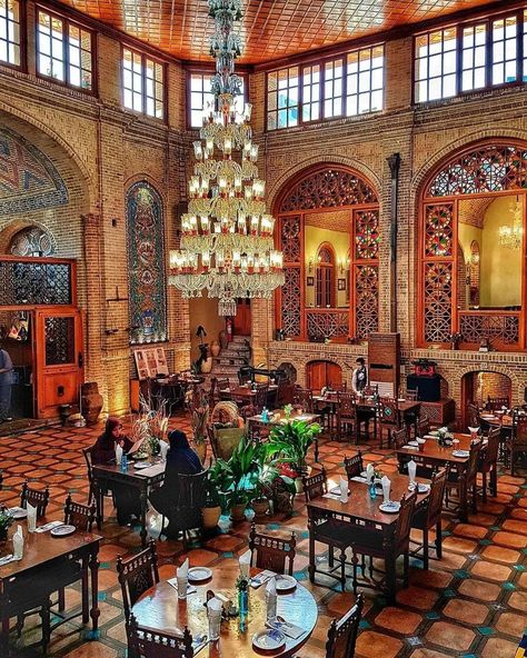 Persian Restaurant, Restaurant Service, Persian Style, World Cities, Hotel Style, Cafe Shop, Restaurant Interior Design, Decorative Letters, Tehran