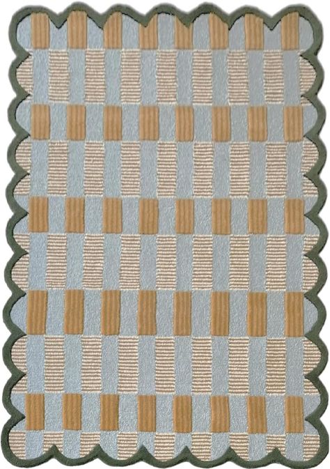 Amazon.com: Matilda Goad Plaid Scallop Wool Hand Tufted Area Rug, Luxurious Designer, Anro Irregular, for Bedroom, Living Room or Hallway (Green, 8x10) : Home & Kitchen Hallway Green, Matilda Goad, Area Rug For Bedroom, 5x8 Area Rugs, Nooks And Crannies, 4x6 Area Rugs, Area Rug Design, Rug For Bedroom, Baby Boy Room