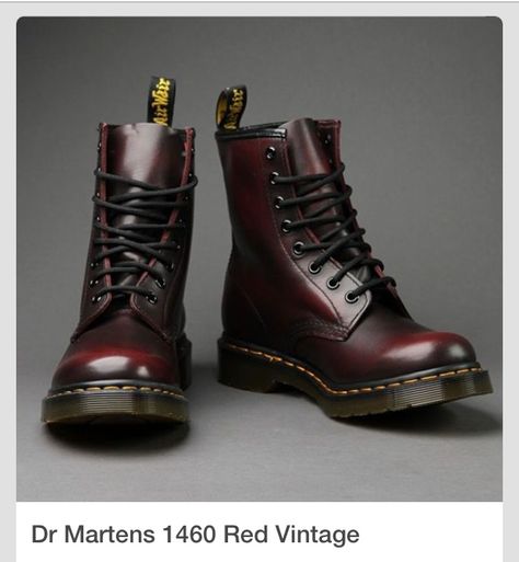 Cherry red vintage Red Doc Martens, Galaxy Converse, Doc Martens Style, Galaxy Vans, Martens Style, Doc Martens Outfit, Doc Martens Boots, Army Boots, Dr Martens Boots