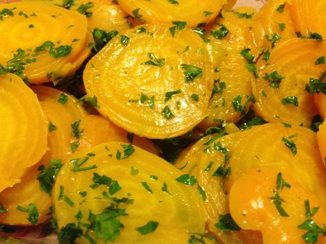 Yellow Beet Recipes, Yellow Beets Salad, Yellow Beet Salad, Yellow Beets Recipe, Classic Salads, Yellow Salad, Beets Recipes, Aip Vegan, Yellow Beets