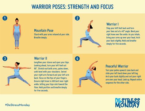 Warrior Yoga Pose, Warrior Pose Yoga, Powerful Pose, Lower Back Pain Stretches, Brain Yoga, Peaceful Warrior, Warrior Yoga, Warrior Pose, Mountain Pose