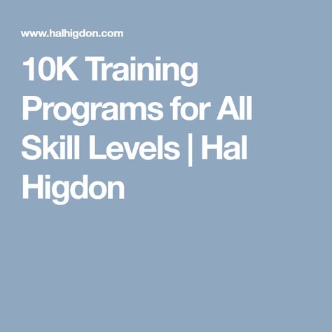 10k Running Plan, Hal Higdon, 10k Training Plan, 10k Training, Training For A 10k, Running 10k, Running Plan, Personal Coach, Running Tips