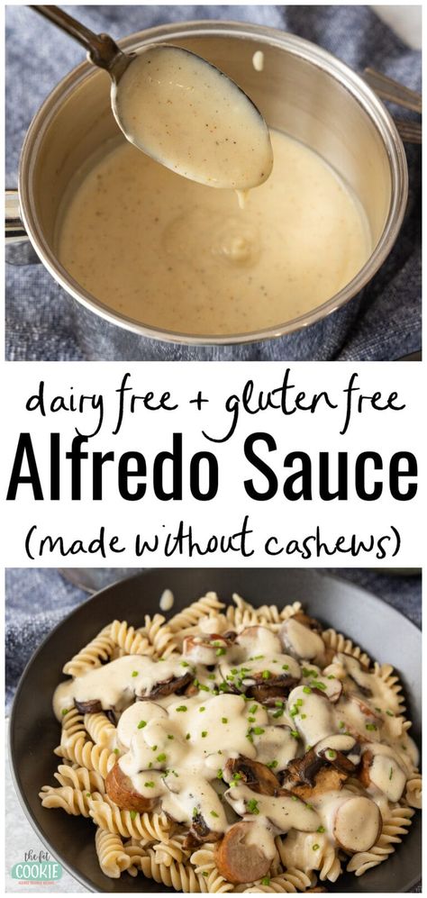 Easy Dinner Recipes For Two Dairy Free, Easy Alpha Gal Recipes, Gf Df Lunch, Recipes For Dinner Dairy Free, Non Dairy Pasta Recipes, Paleo Alfredo, Dairy Free Sauce Recipes, Dairy Free Dinner Recipes, Eoe Recipes