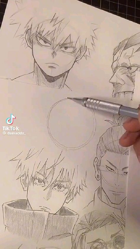 Beginner Manga Drawing, Basics Of Anime Drawing, How To Make Anime Character, Anime Drawing Learning, Art Tips For Beginners Anime, Learn Anime Drawing, Learn To Sketch Drawing Techniques, Anime Drawing Tricks, How To Draw Jujutsu Kaisen Characters